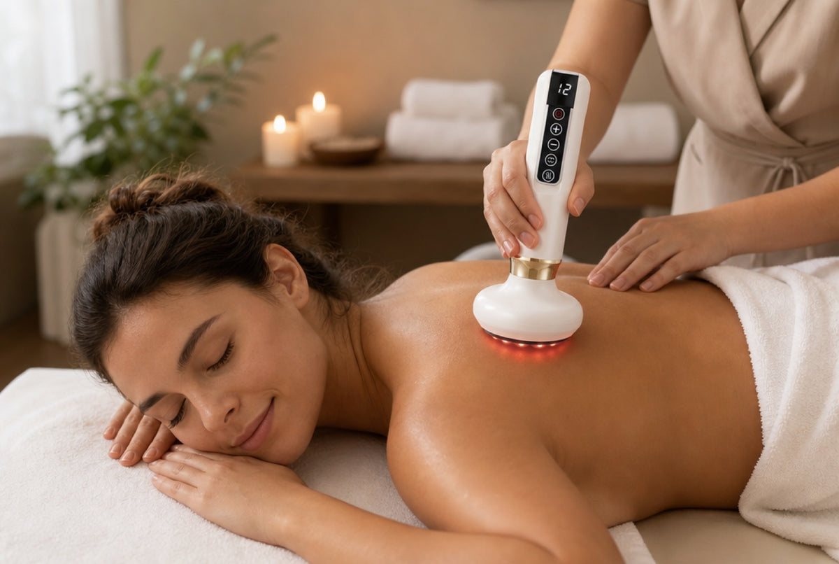Thermeva used during a spa massage session